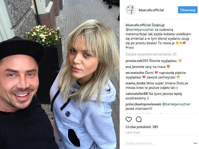 Dominika Gawęda blondynką