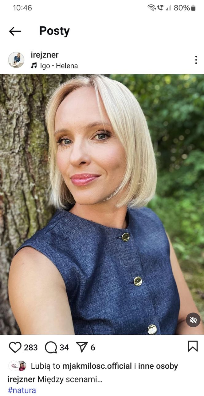 M jak miłość nowy sezon. Dorota (Iwona Rejzner) na planie