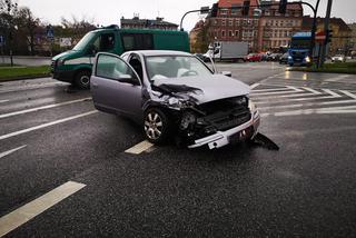 Wypadek na placu Poznańskim w Bydgoszczy