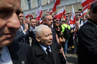  Jarosław Kaczyński na marszu Karola Nawrockiego