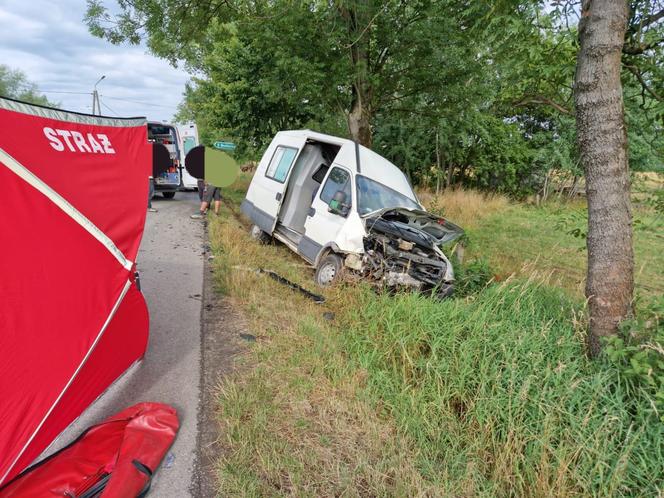 Groźny wypadek drogowy w miejscowości Wrzępia w powiecie brzeskim