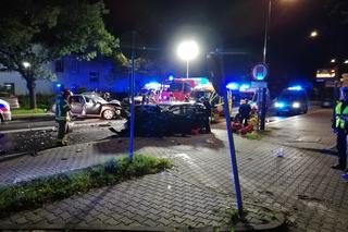 Wypadek w Gliwicach. Pięć osób ciężko rannych przy stacji BP