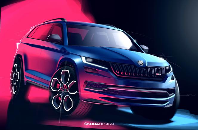 Skoda Kodiaq RS na szkicach