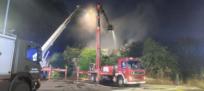 Pożar pustostanu (23.08.2025)