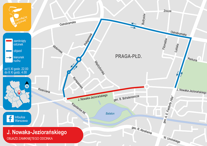 Uwaga, potężne utrudnienia na Gocławiu! Drogowcy znów rozkopią ulice