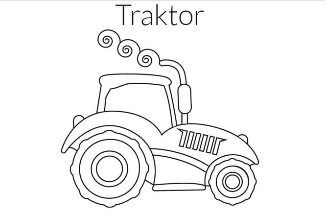 Kolorowanka traktor 2