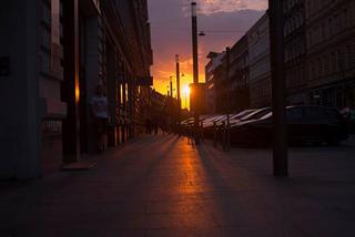 Piękny zachód słońca w Szczecinie [ZDJĘCIE DNIA]