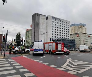 Zderzenie dwóch tramwajów w centrum Łodzi.