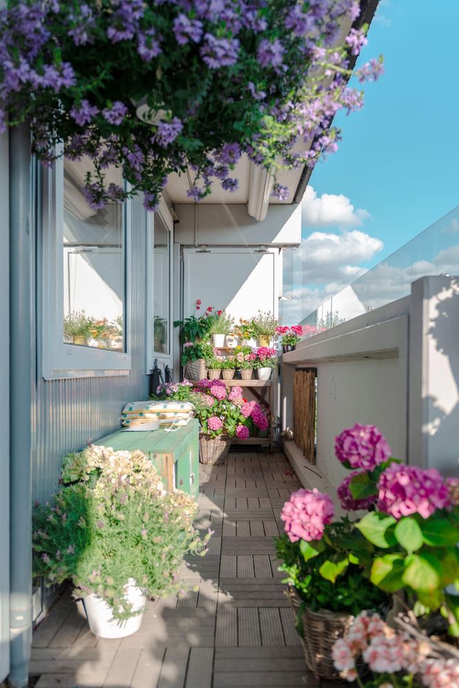 Balkon pod koniec lata