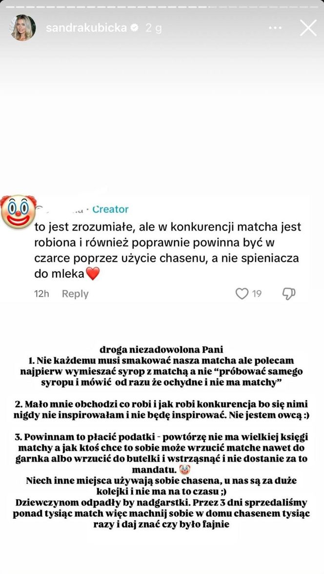 Wielka awantura o chasen. Sandra Kubicka broni swojej matchy. "Odpadłyby nadgarstki"