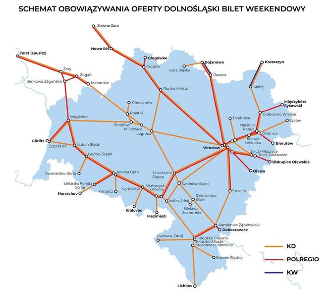  Jeździsz, ile chcesz. Na długi weekend Koleje Dolnośląskie oferują bilet za 59 złotych