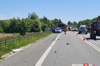 Śmiertelny wypadek pod Bochnią. Nie żyje kierowca ciężarówki