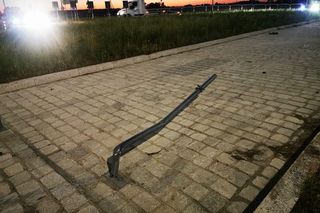 Wjechał na rondo po pijaku 