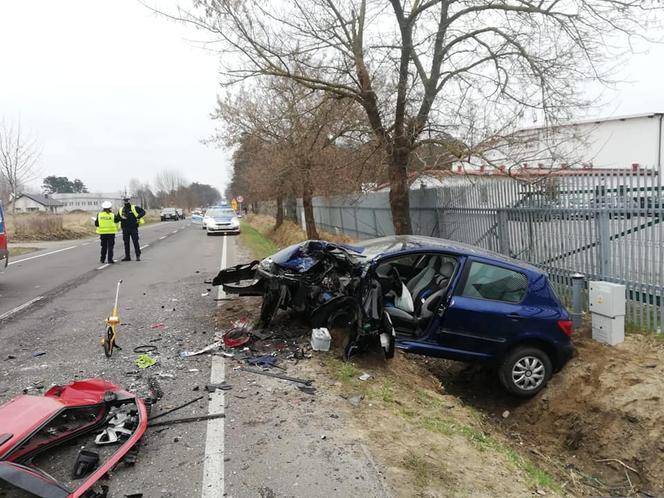 Śmiertelny wypadek pod Koninem 24.03.2021