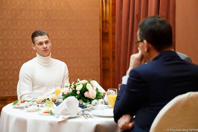 Łukasz Piszczek na śniadaniu z premierem