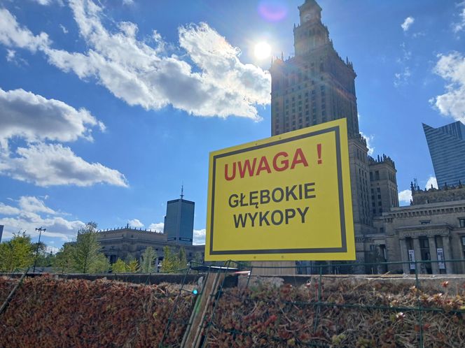 Budowa podziemi teatru TR Warszawa