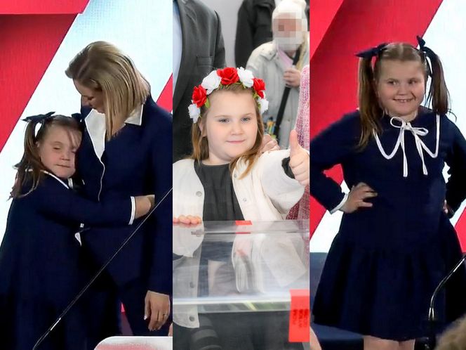 Karol Nawrocki z rodziną. Jego córka skradła show na wieczorze wyborczym