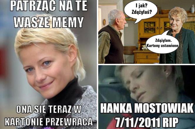 Hanna Mostowiak i kartony - MEMY