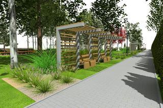 Wizualizacja parku dla seniorów - Zarząd Zieleni Miejskiej w Rzeszowie