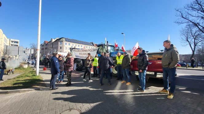 Protest rolników w Opolu w środę 19 marca 2025 roku