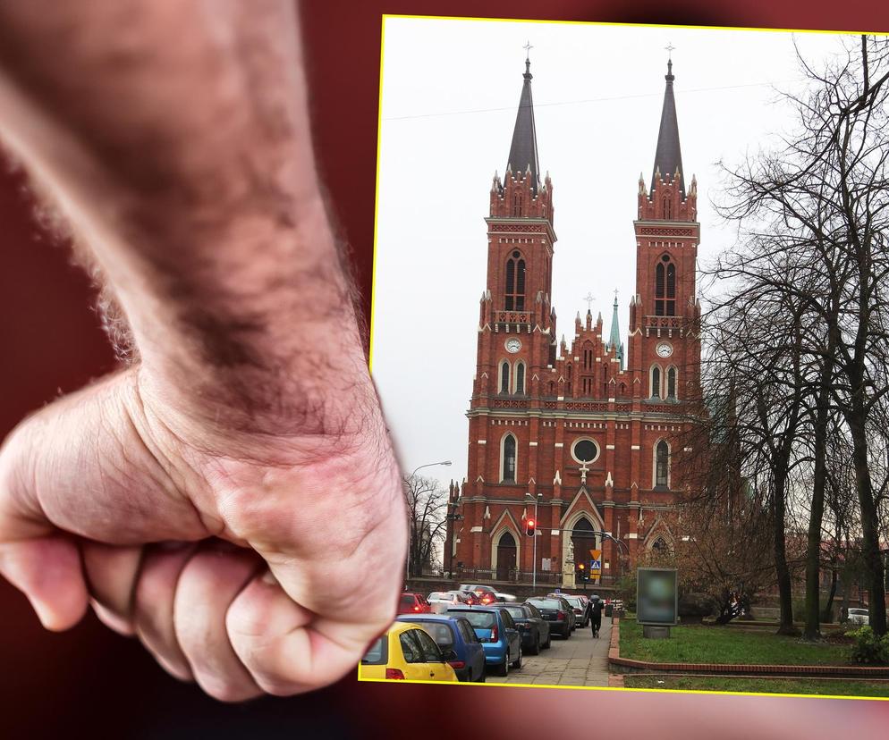 Agresywny mężczyzna ruszył w kierunku małych dzieci! Dantejskie sceny w kościele w Łodzi