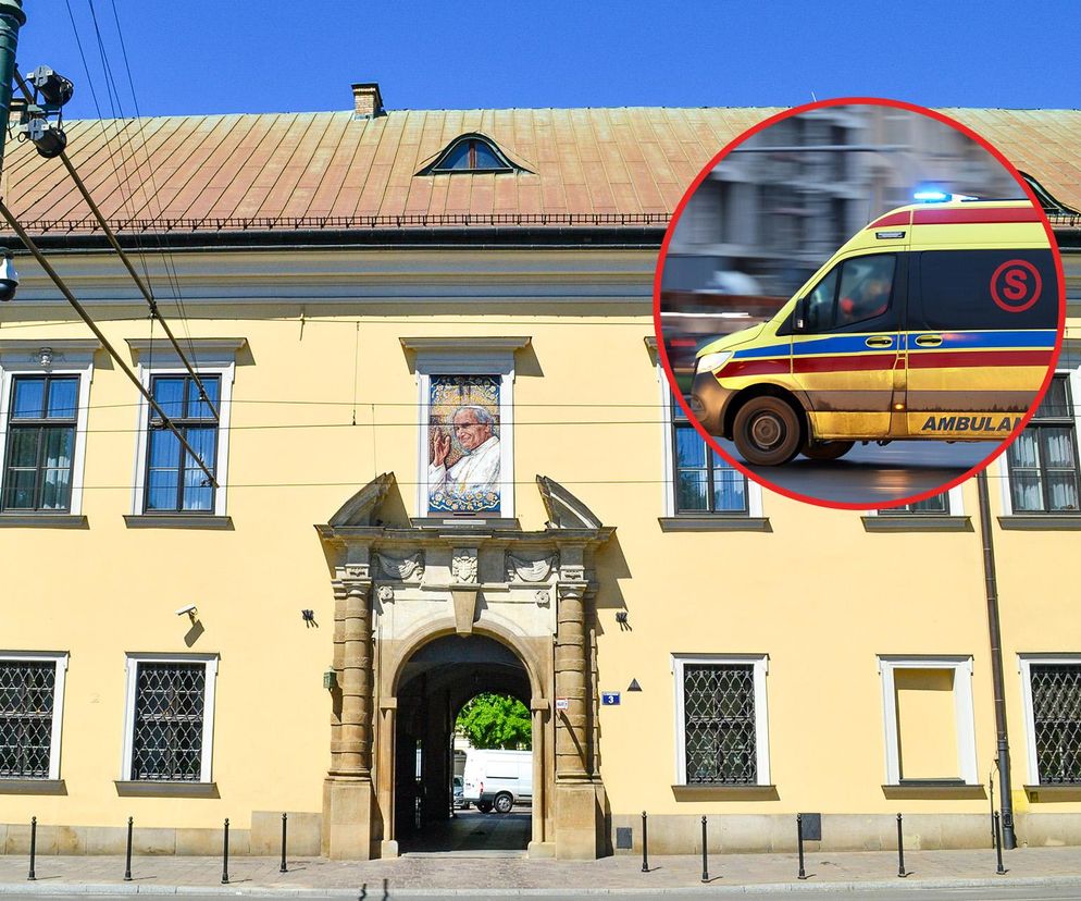 Kraków. Samopodpalenie przed budynkiem kurii. 47-latek w stanie ciężkim