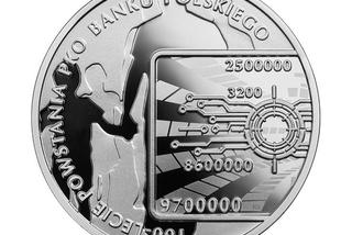 Moneta z okazji 100-lecia powstania PKO Banku Polskiego 