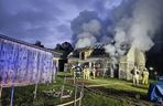 Pożar budynku gospodarczego, Rudzienko, gmina Dobre, powiat Miński