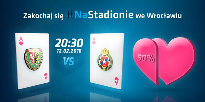 Zakochaj się  # na stadionie we Wrocławiu