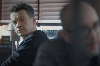 M jak miłość, odcinek 1856: Jakub Karski (Krzysztof Kwiatkowski), klient (Michał Żerucha)