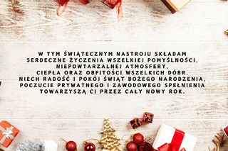 Piękne kartki bożonarodzeniowe 2024 - życzenia i wierszyki