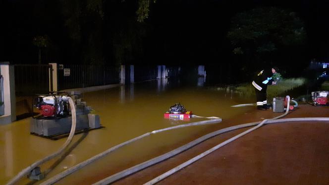Nocna powódź w Rzeszowie