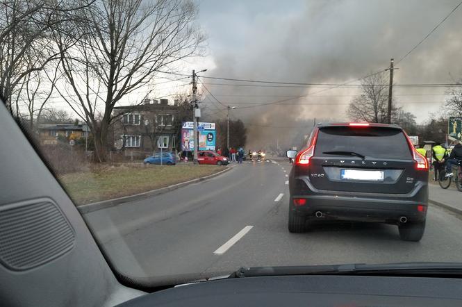 Wybuch w warsztacie samochodowym