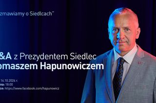 Spotkanie online „Q&A z Prezydentem Siedlec Rozmawiamy o Siedlcach”