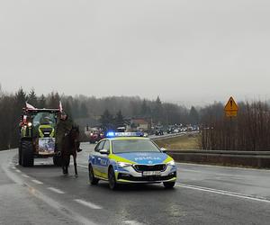 Strajk rolników w Śląskiem 20.02.2024