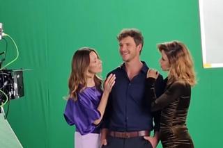 	M jak miłość nowa czołówka po wakacjach 2024. Marcin (Mikołaj Roznerski), Kama (Michalina Sosna), Magdalena Turczeniewicz