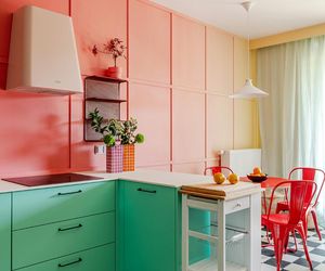 Kolorowe mieszkanie w stylu kalifornijskiego modernizmu