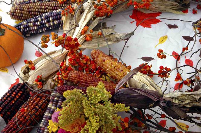 Jesienne dekoracje stołu ZDJĘCIA. Dekoracja stołu w kolorach jesieni