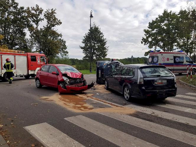 Wypadek Konstancin ul. Od Lasu