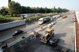 Trasa Toruńska zalana 