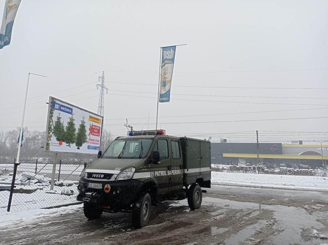 Na placu budowy parkingu w Starachowicach znaleziono niewybuch