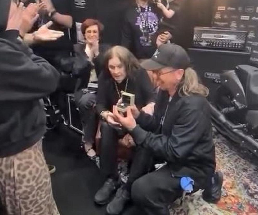 Zaskakujące sceny za kulisami ostatniego koncertu Black Sabbath i Ozzy'ego Osbourne'a. Doszło do oświadczyn!