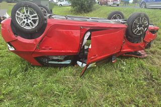 Tragiczna seria pod Wyszkowem. Trzy wypadki i dachowanie. Są ranni
