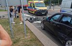 Łódź. Samochód wjechał w grupę przechodniów 
