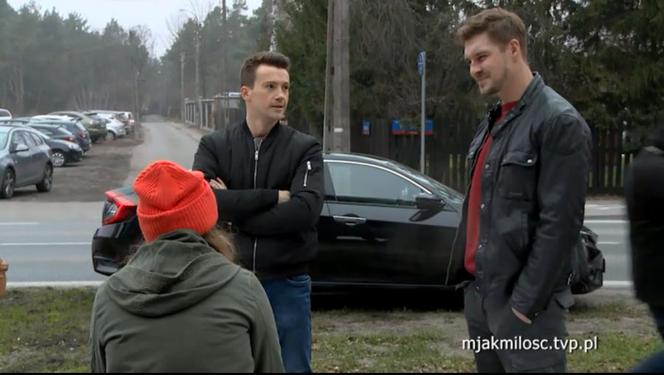 M jak miłość. Marcin (Mikołaj Roznerski), Ola (Katarzyna Mosek), Jakub Karski (Krzysztof Kwiatkowski)