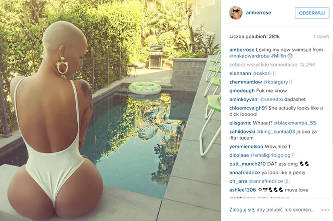 Amber Rose w stringach