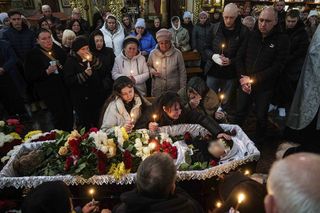 Pogrzeby ofiar ataku na Krzywy Róg
