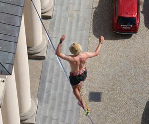 Popatrz w górę w centrum Lublina! Trwa Urban Highline Festival