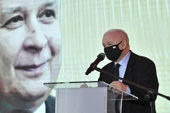  Jarosław Kaczyńsk podczas uroczystej gali Człowiek Roku tygodnika Wprost