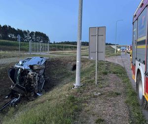 Wypadek na S61 w Konarzycach